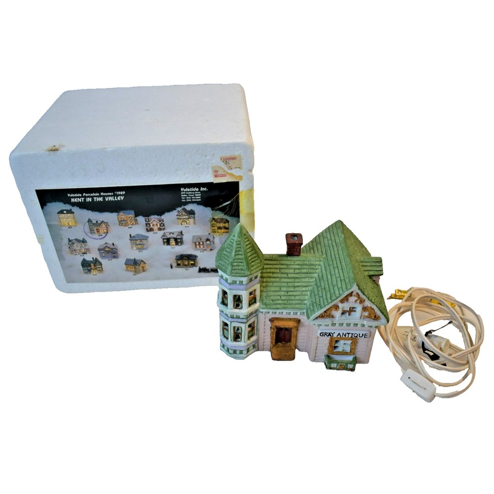 Yuletide Kent in the Valley 1989 Gray Antique House #508 Christmas Village